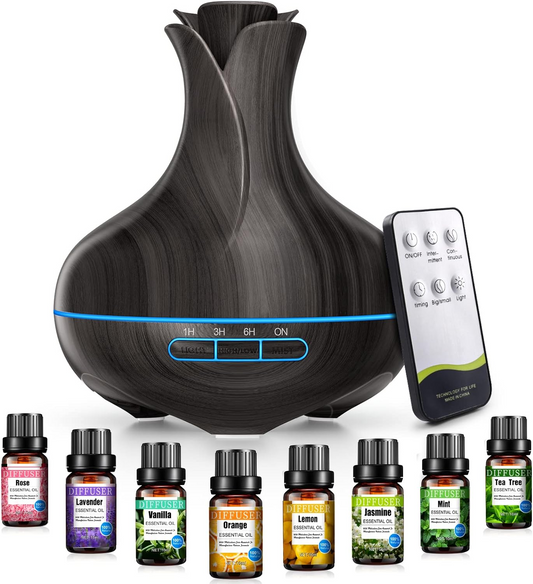 600 ML Aromatherapy Oil Diffusers with Remote Control
